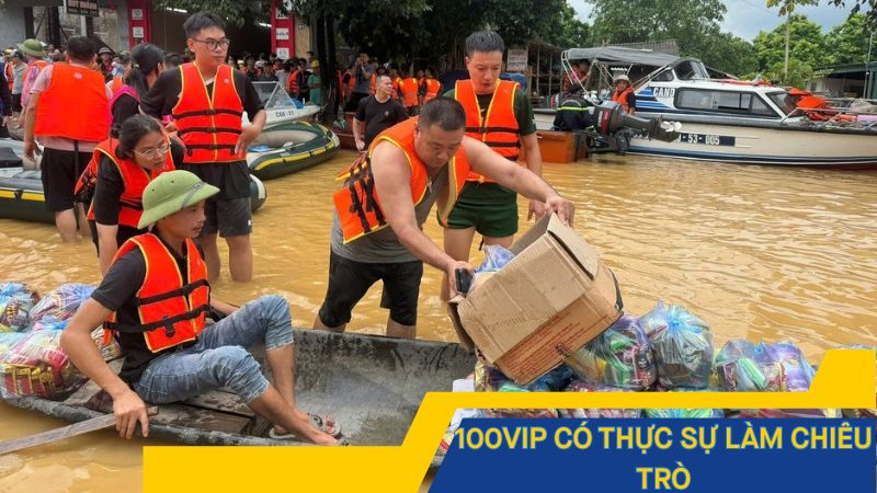 100vip có thực sự làm chiêu trò PR thiện nguyện?