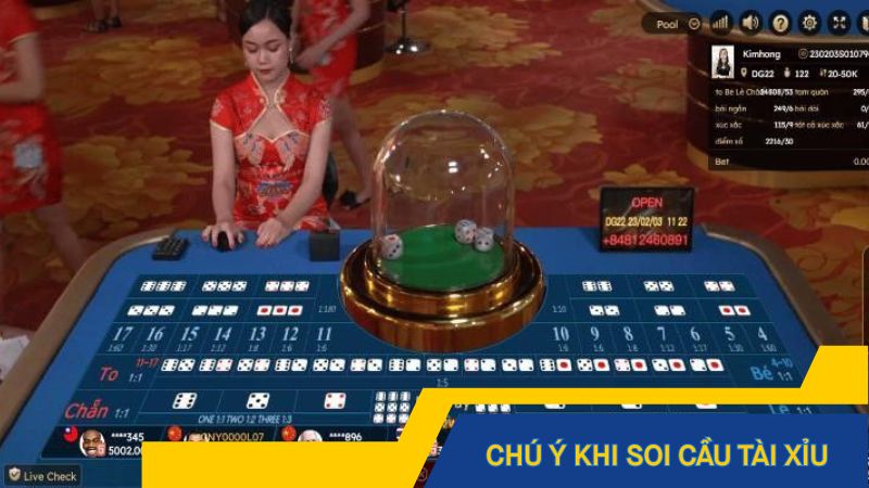Chú ý khi soi cầu tài xỉu